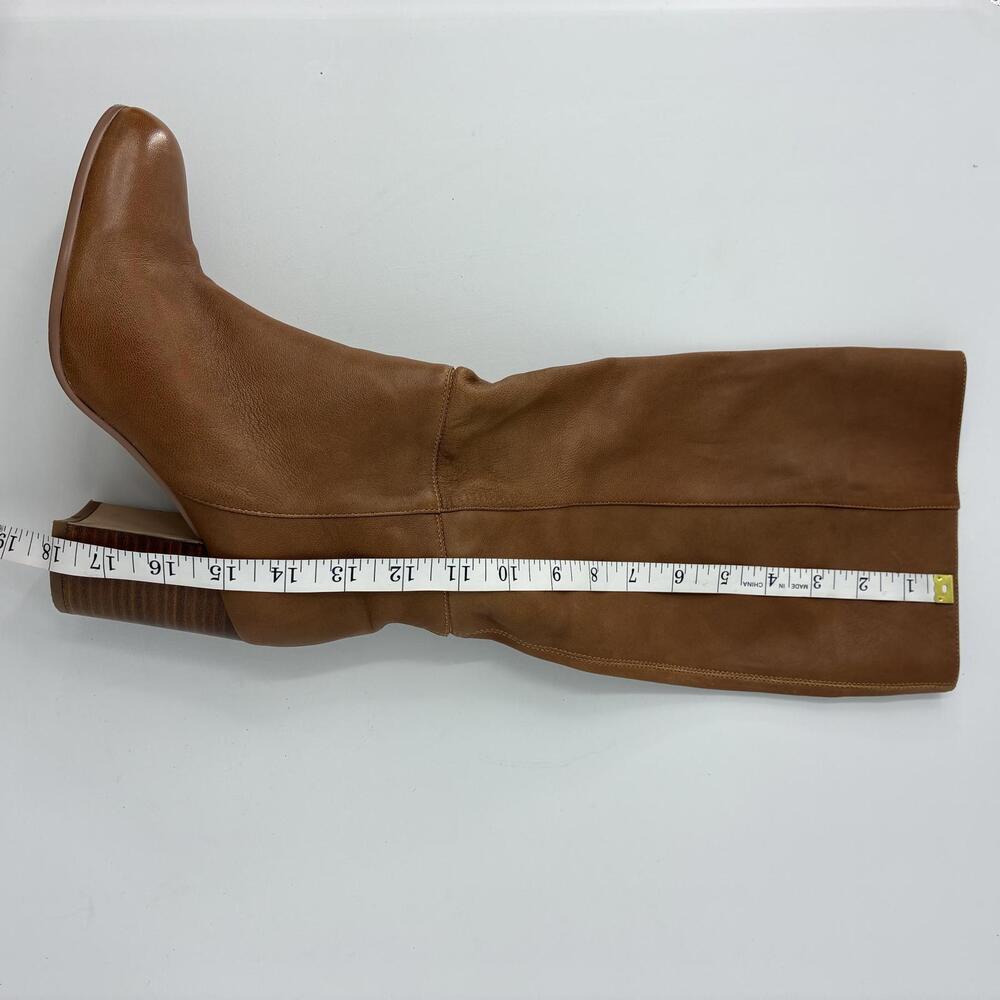SILENT D WYNONAY Butter Soft Brown Leather Women's Knee-High Boots Block Heels - Picture 7 of 9